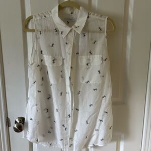 Equipment Femme sleeveless blouse